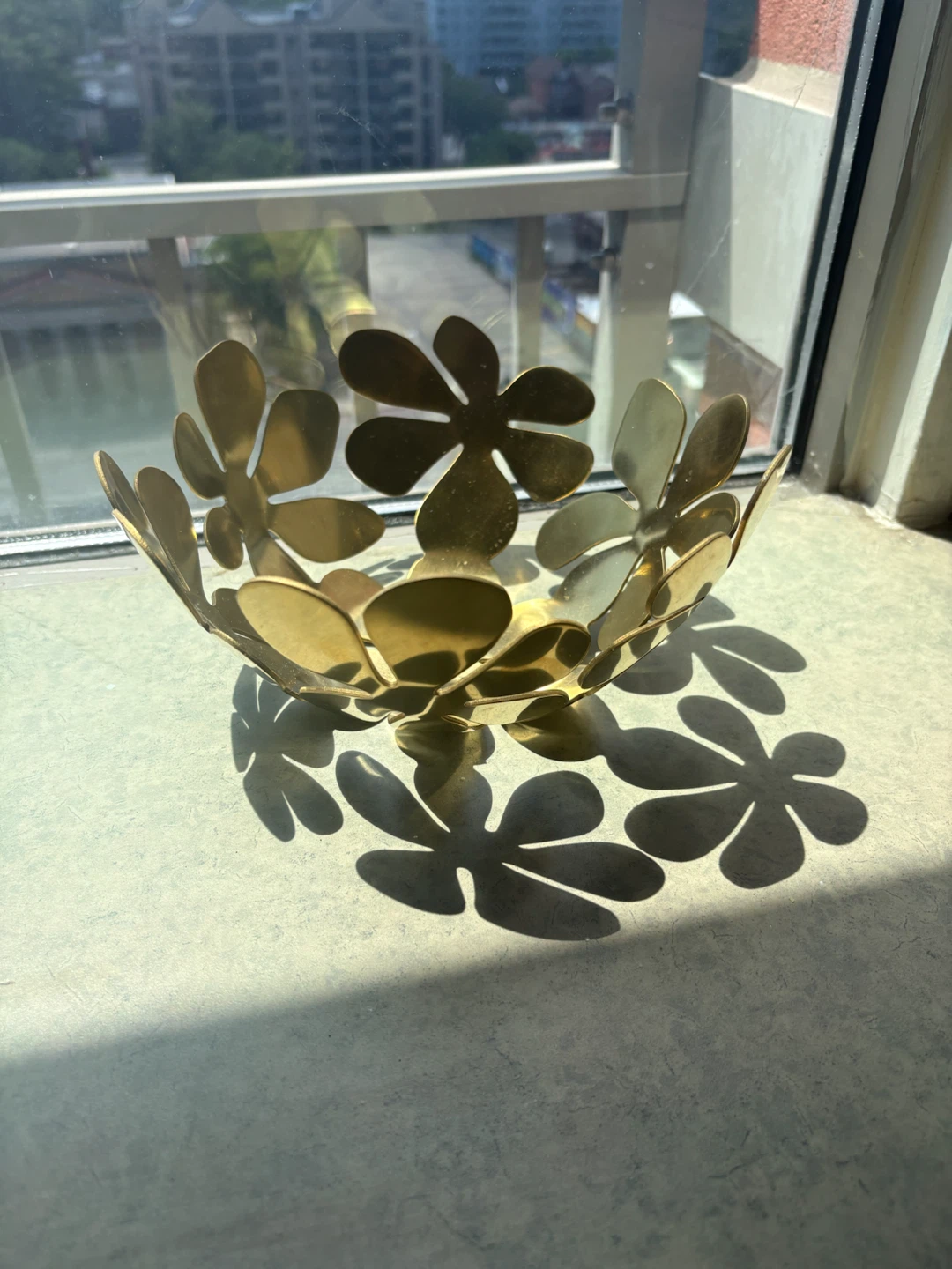 Brass Flower Fruit Bowl - photo 3