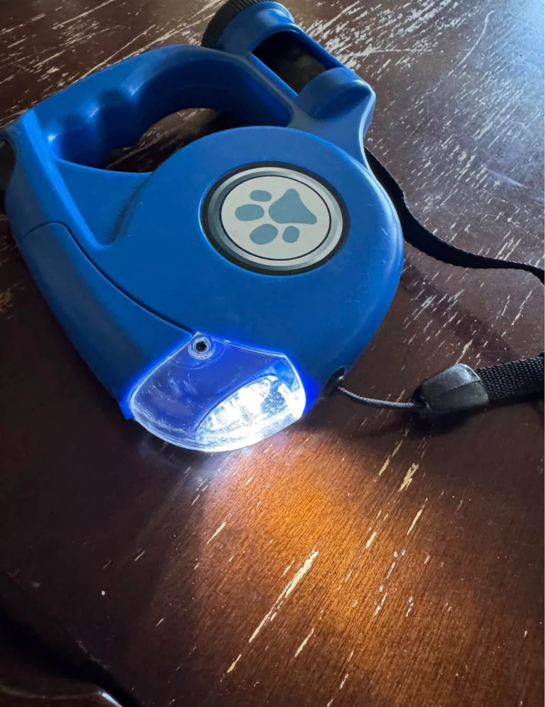 Blue Retractable Dog Leash with Flashlight - photo 4