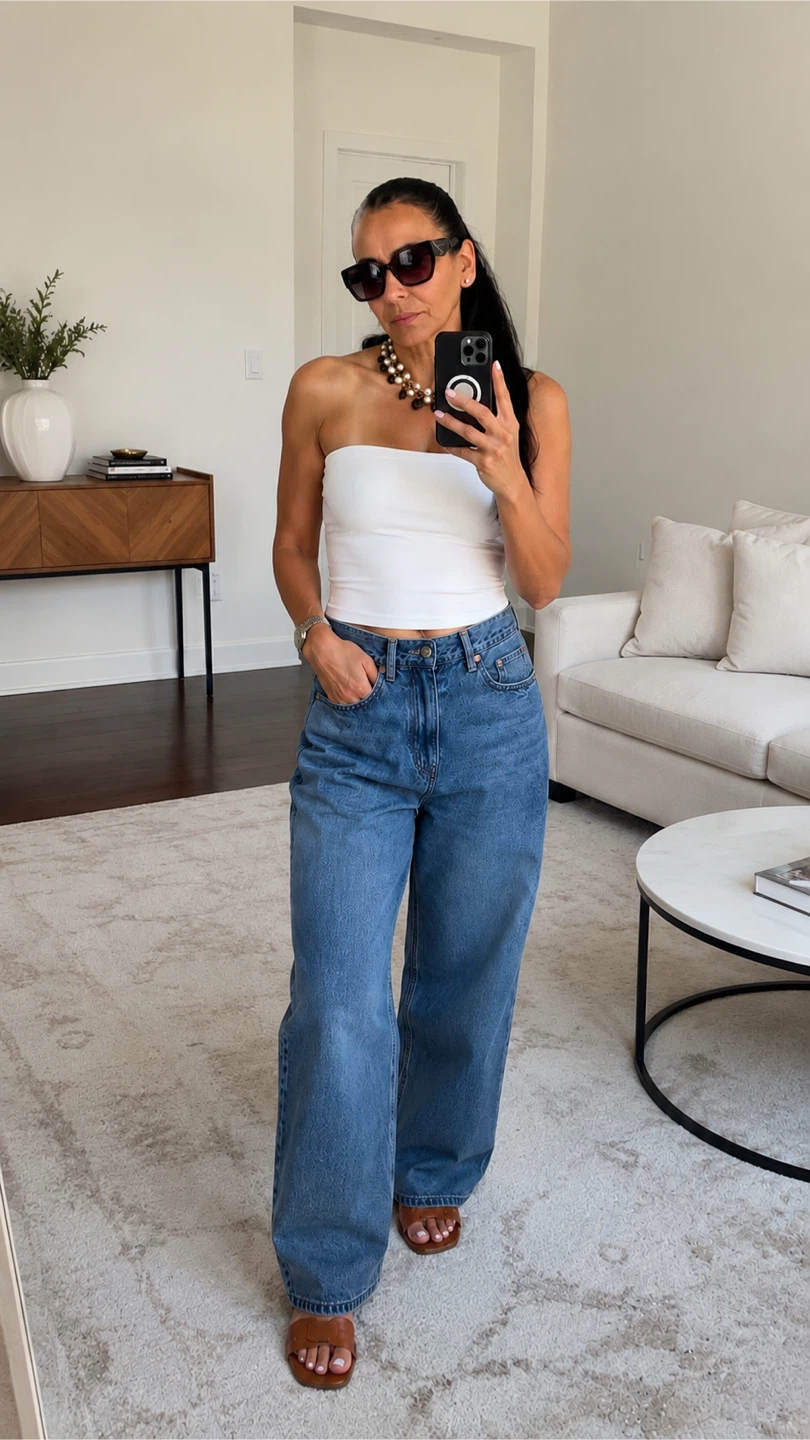 Garage Denim Wide Leg Jeans - Size 07