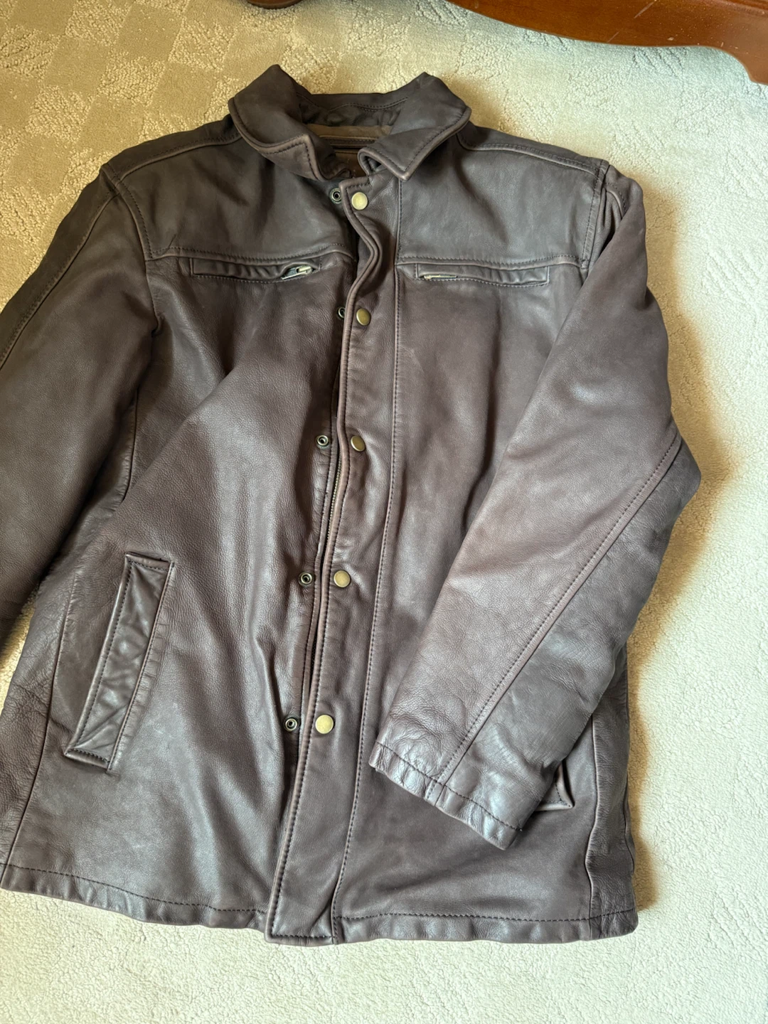 DANIER LEATHER COAT - photo 2