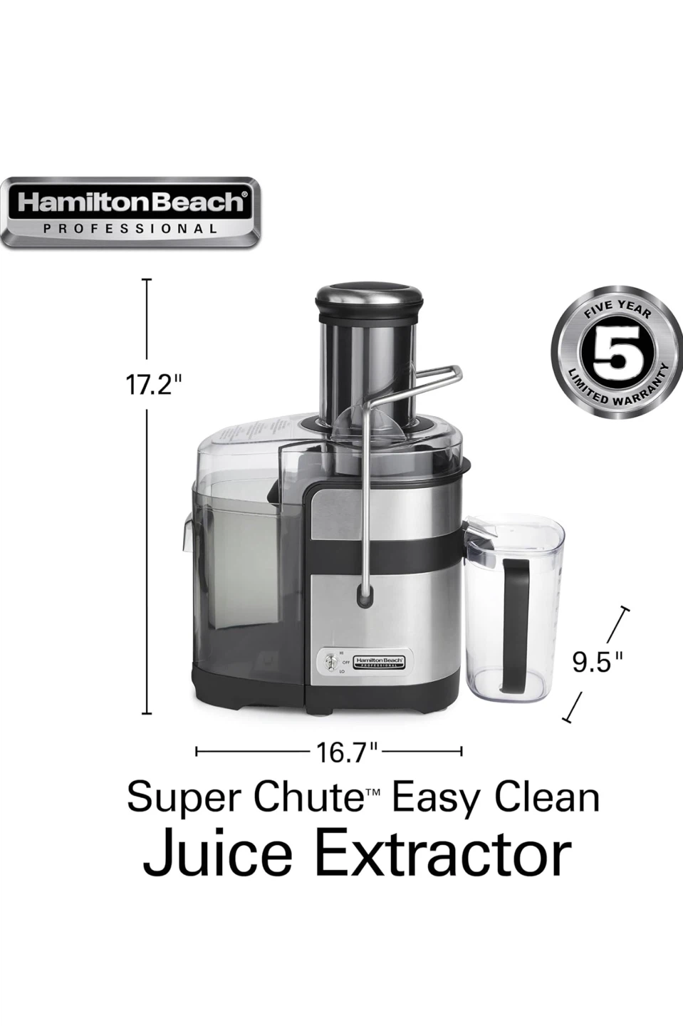 Hamilton Beach Professional Super Chute Juicer - photo 5