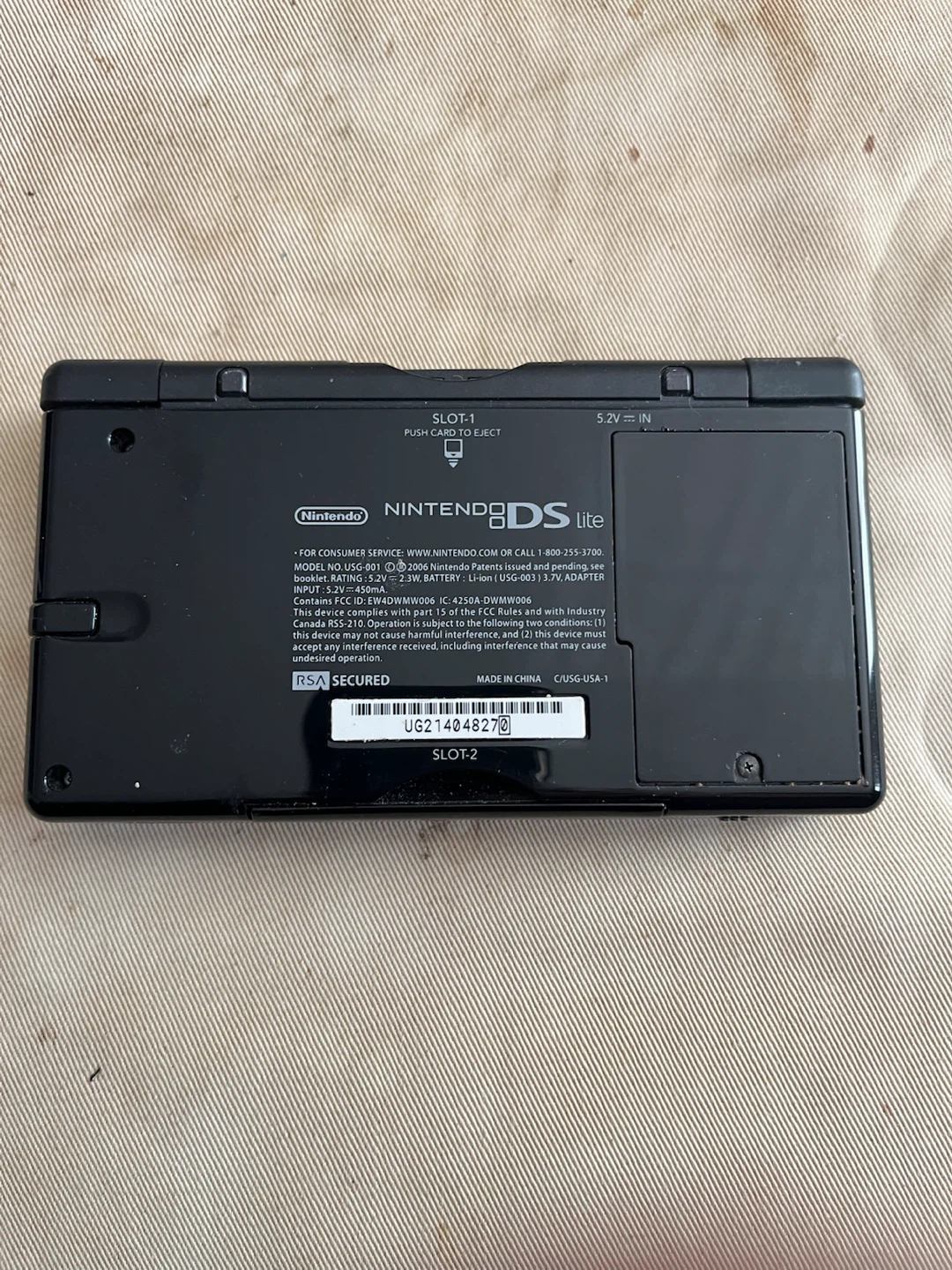 Nintendo DS Lite Black - Includes 4 Games MAKE ME AN OFFER - photo 2