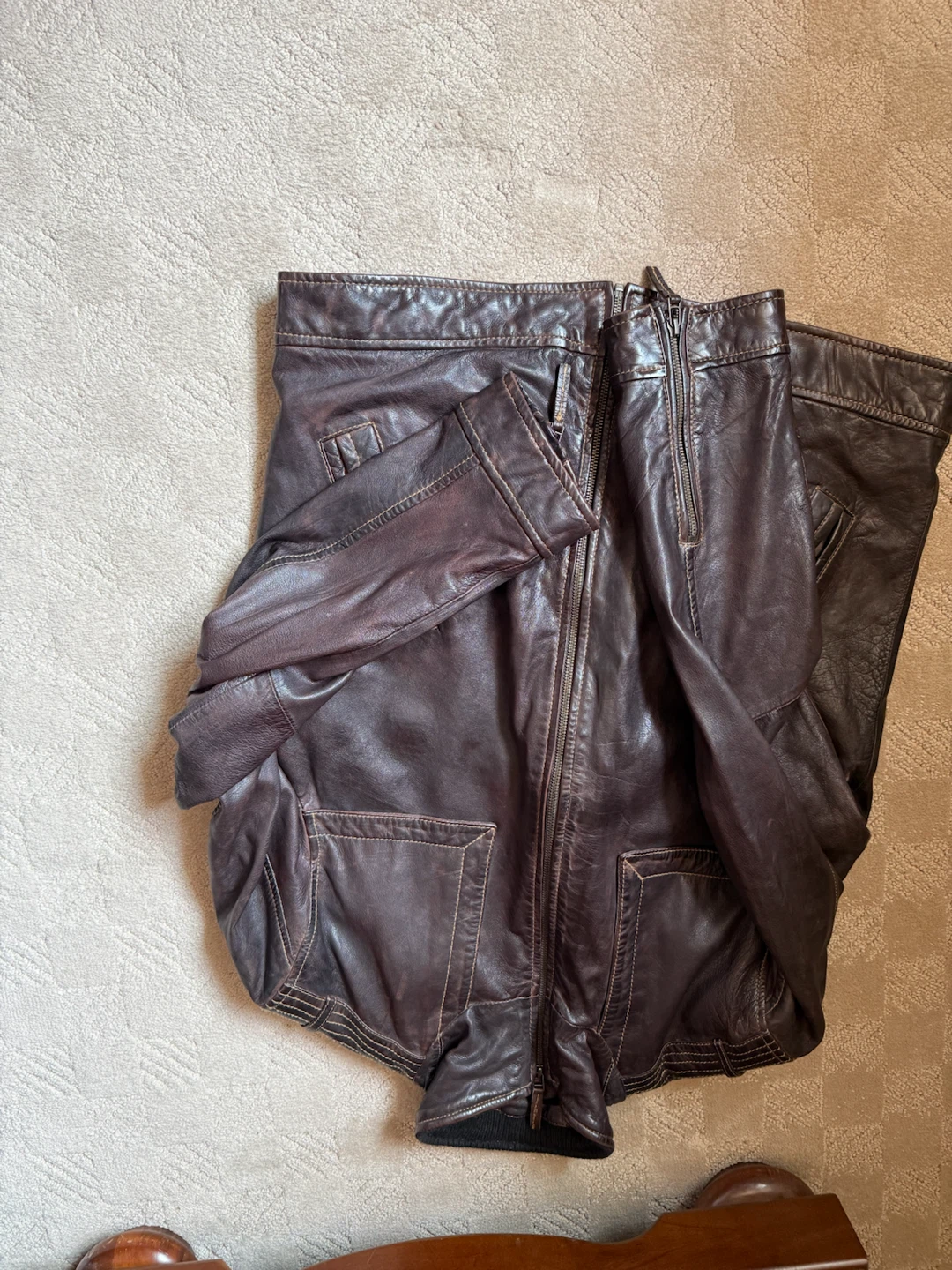 DANIER LEATHER COAT - photo 4