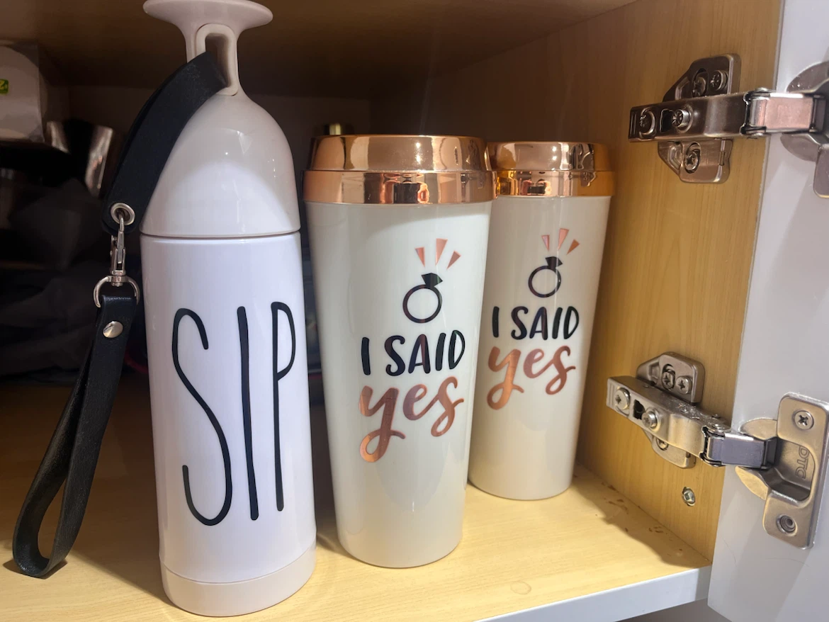 Set of 3 Bridal Tumblers & "SIP" Water Bottle