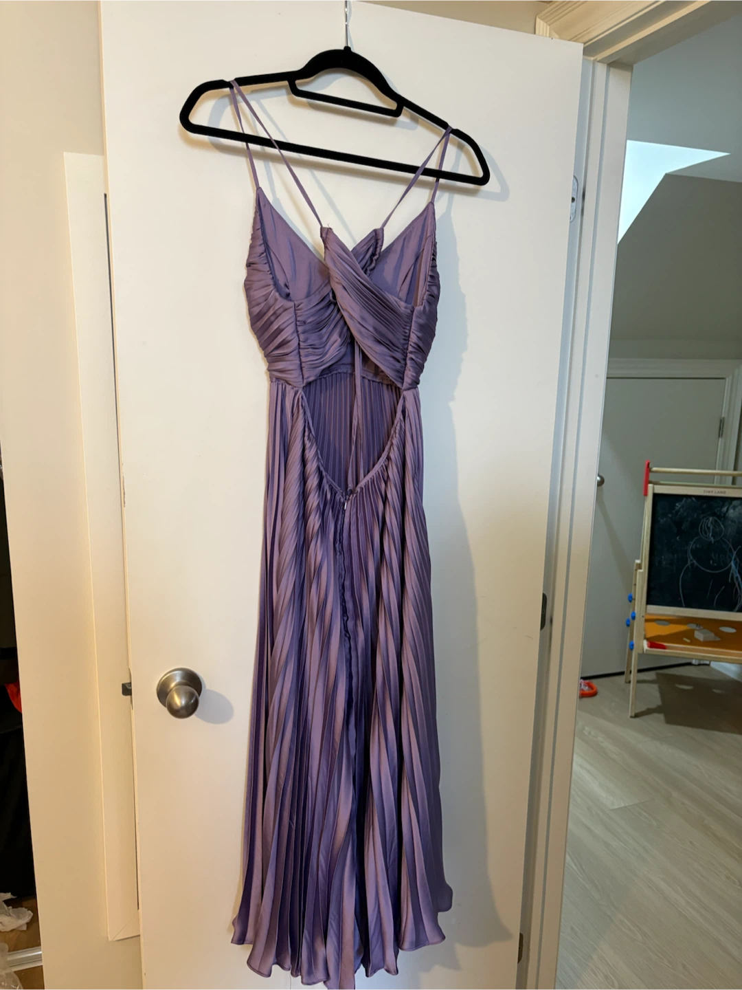 Purple Pleated Midi Dress - photo 2