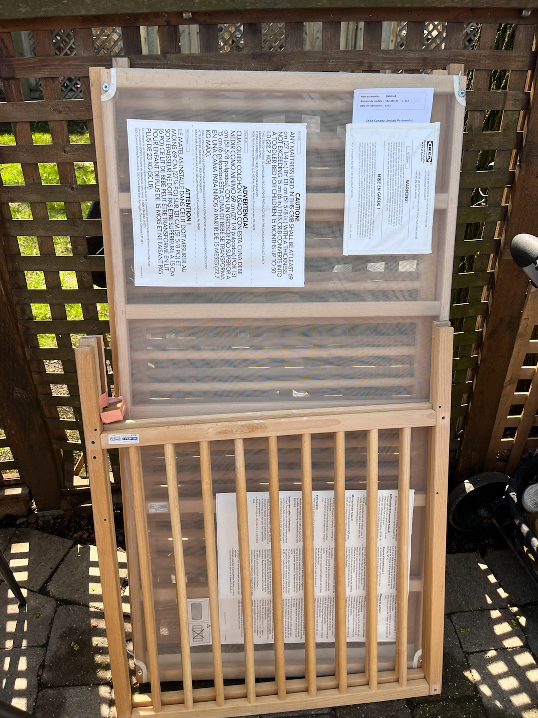 IKEA Sniglar Baby Crib