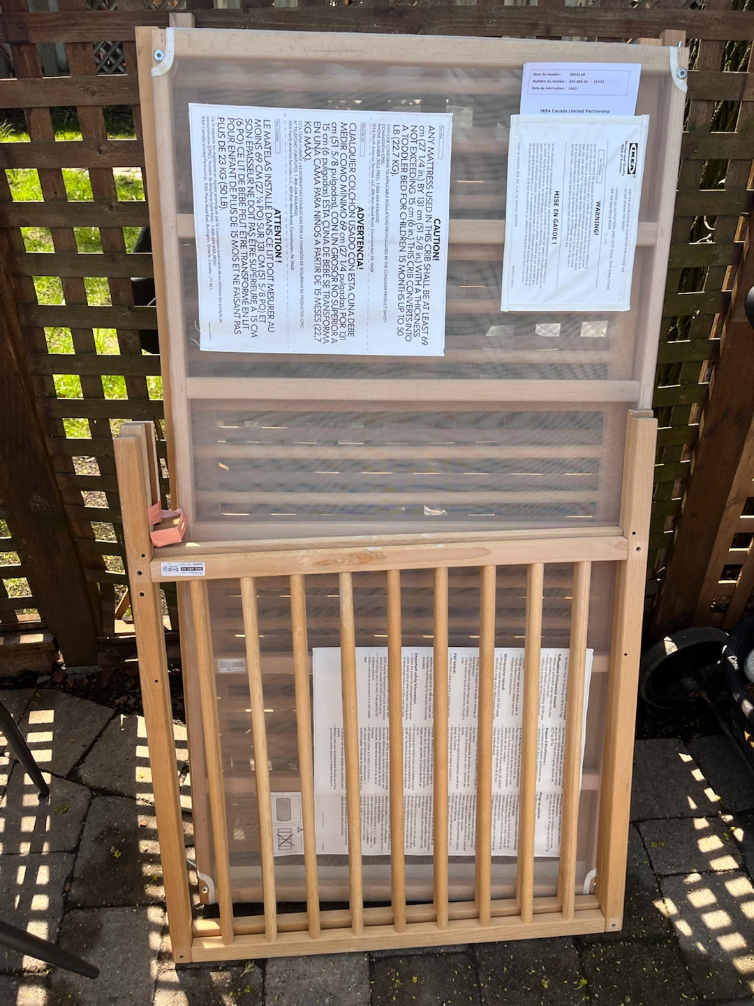 IKEA Sniglar Baby Crib - photo 2