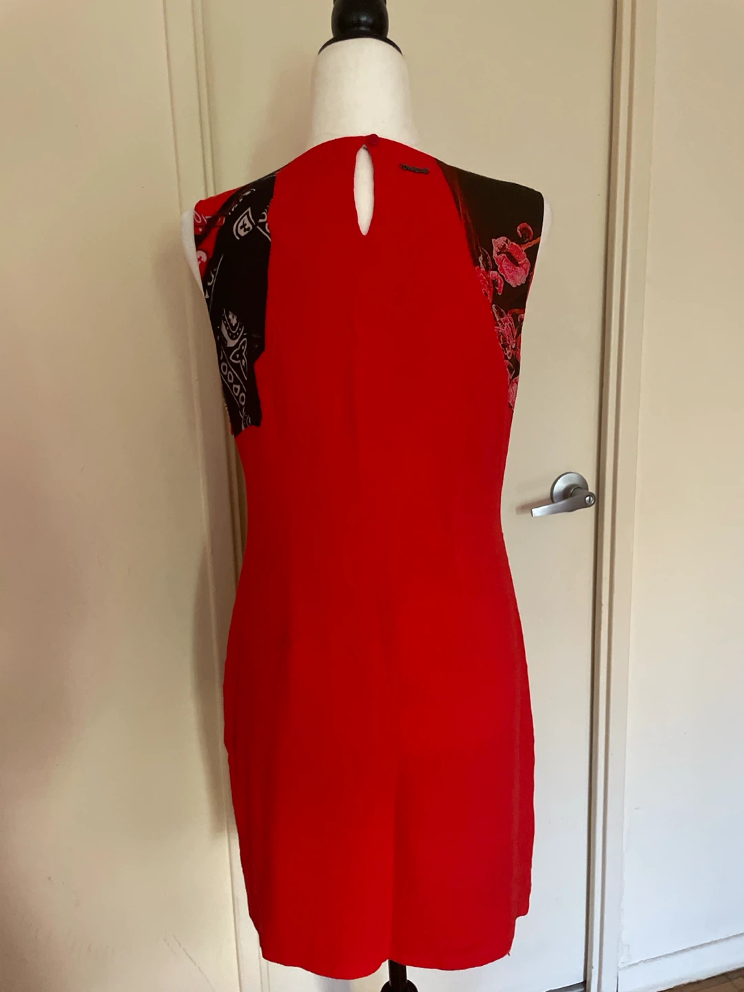 Desigual Sleeveless Red Floral Print Dress - photo 2
