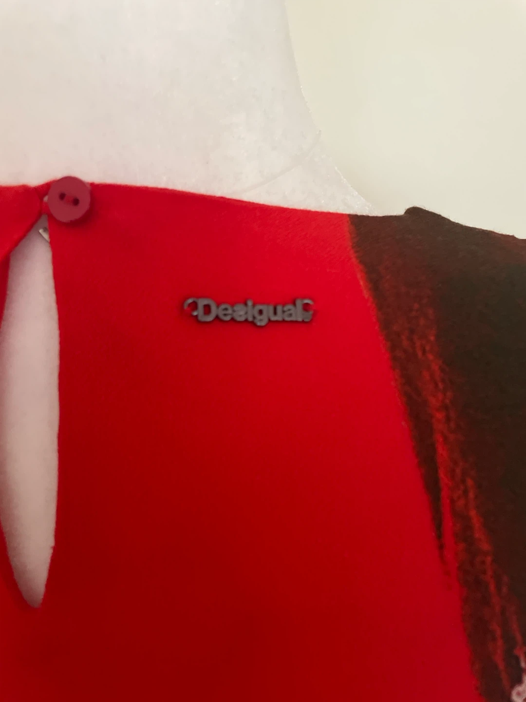 Desigual Sleeveless Red Floral Print Dress - photo 3