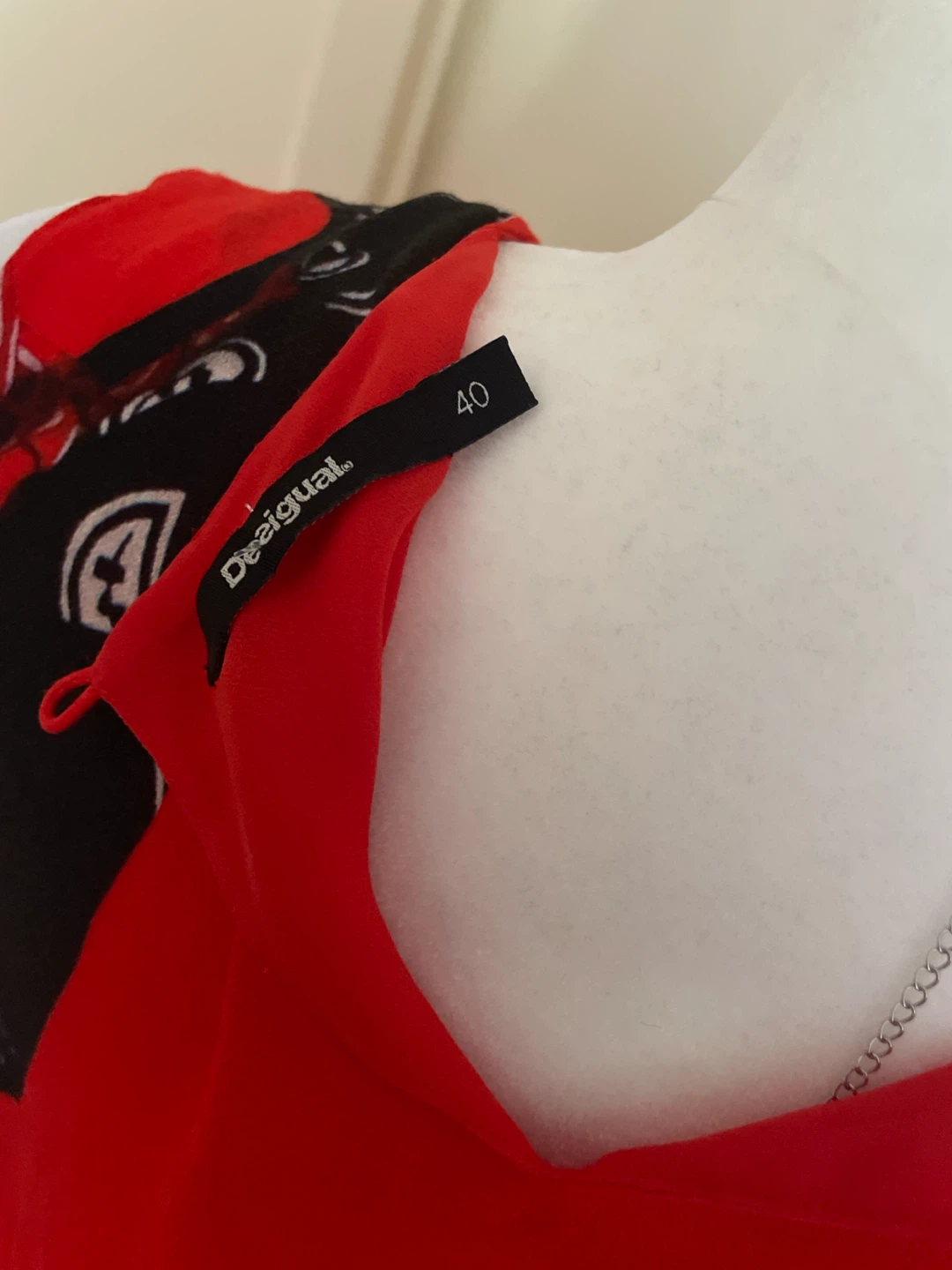 Desigual Sleeveless Red Floral Print Dress - photo 4