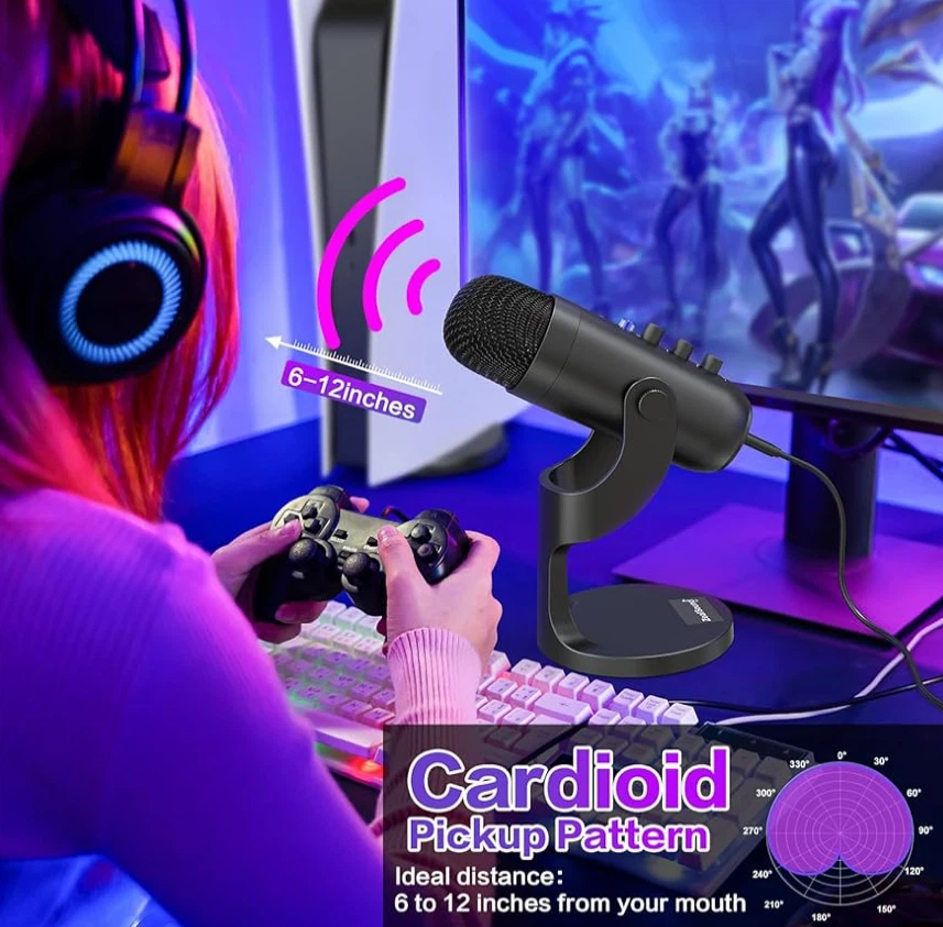 USB Microphone for Streaming and Recording - photo 3