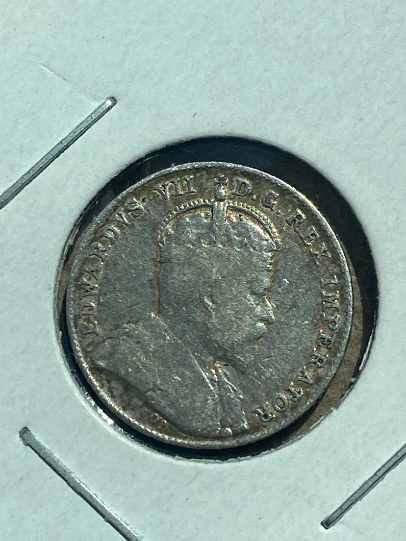 1910 Canadian 10 Cents Silver Coin