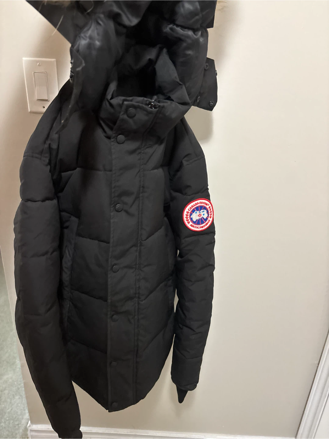 Canada Goose Black Down Parka Jacket