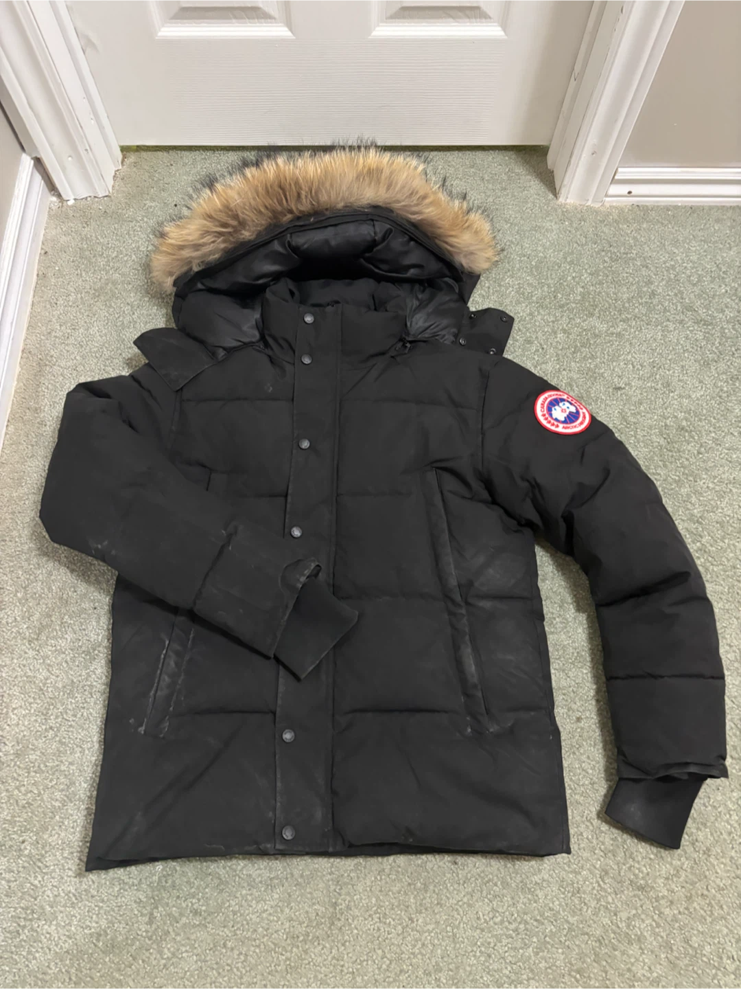 Canada Goose Black Down Parka Jacket - photo 5