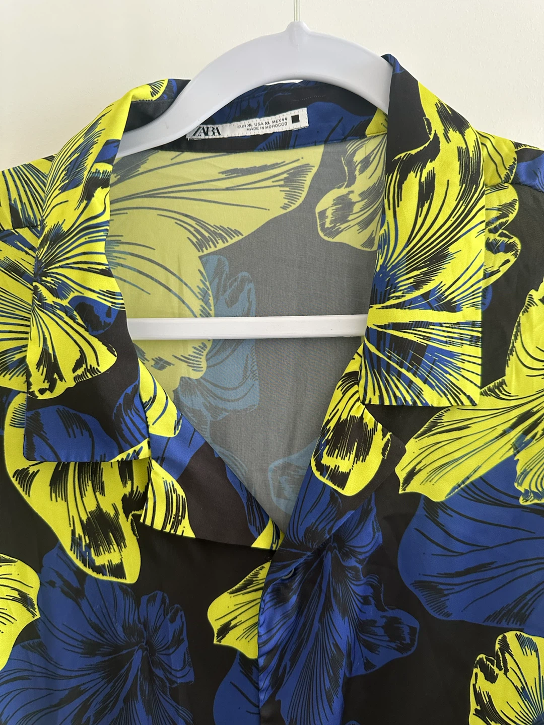 Zara Men's Floral Short Sleeve Button-Up Shirt - XL - photo 3
