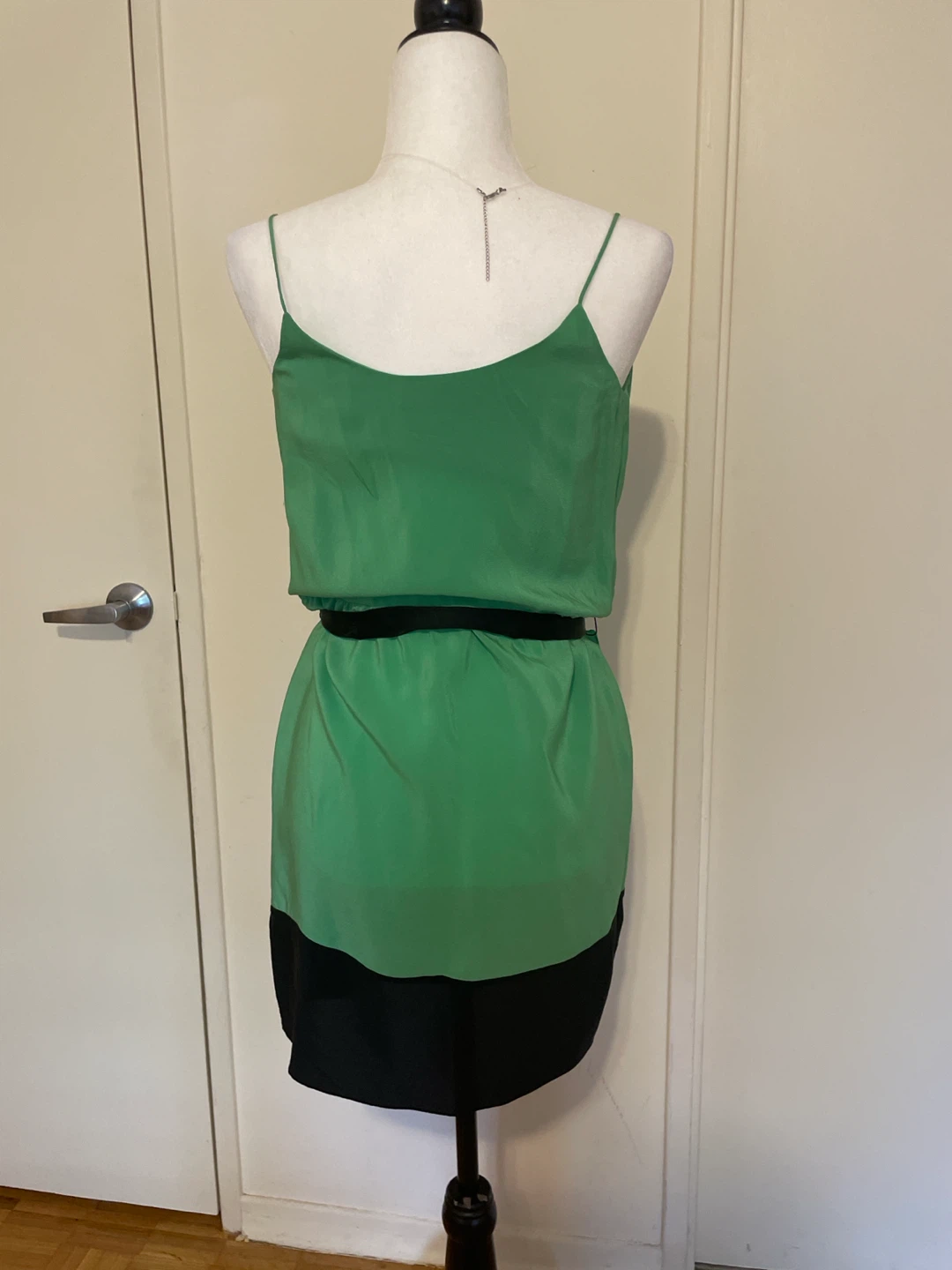 Robert Rodriguez Green & Black Silk Dress Size 2 - photo 2