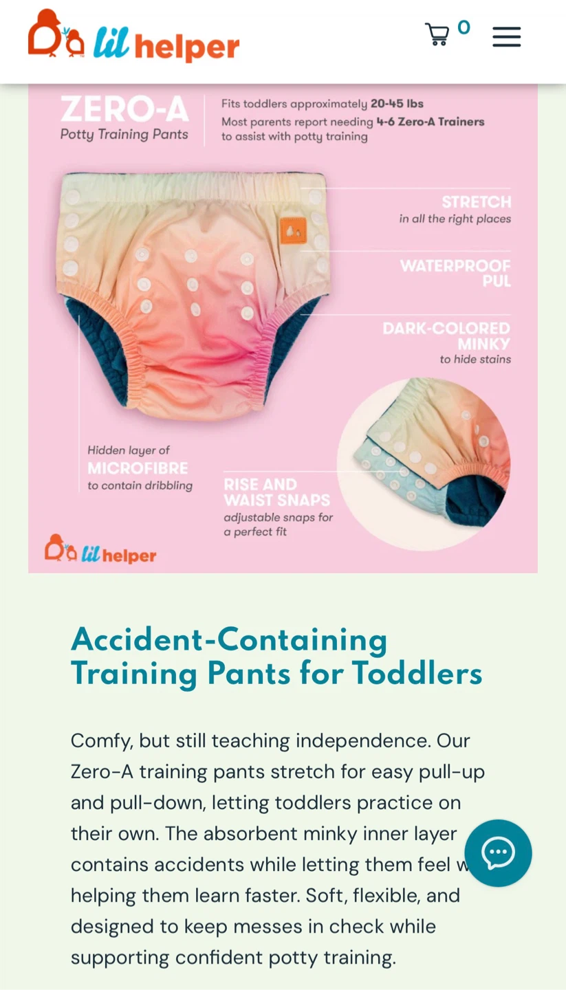 4 Lil Helper Potty Training Pants Zero-A - photo 3