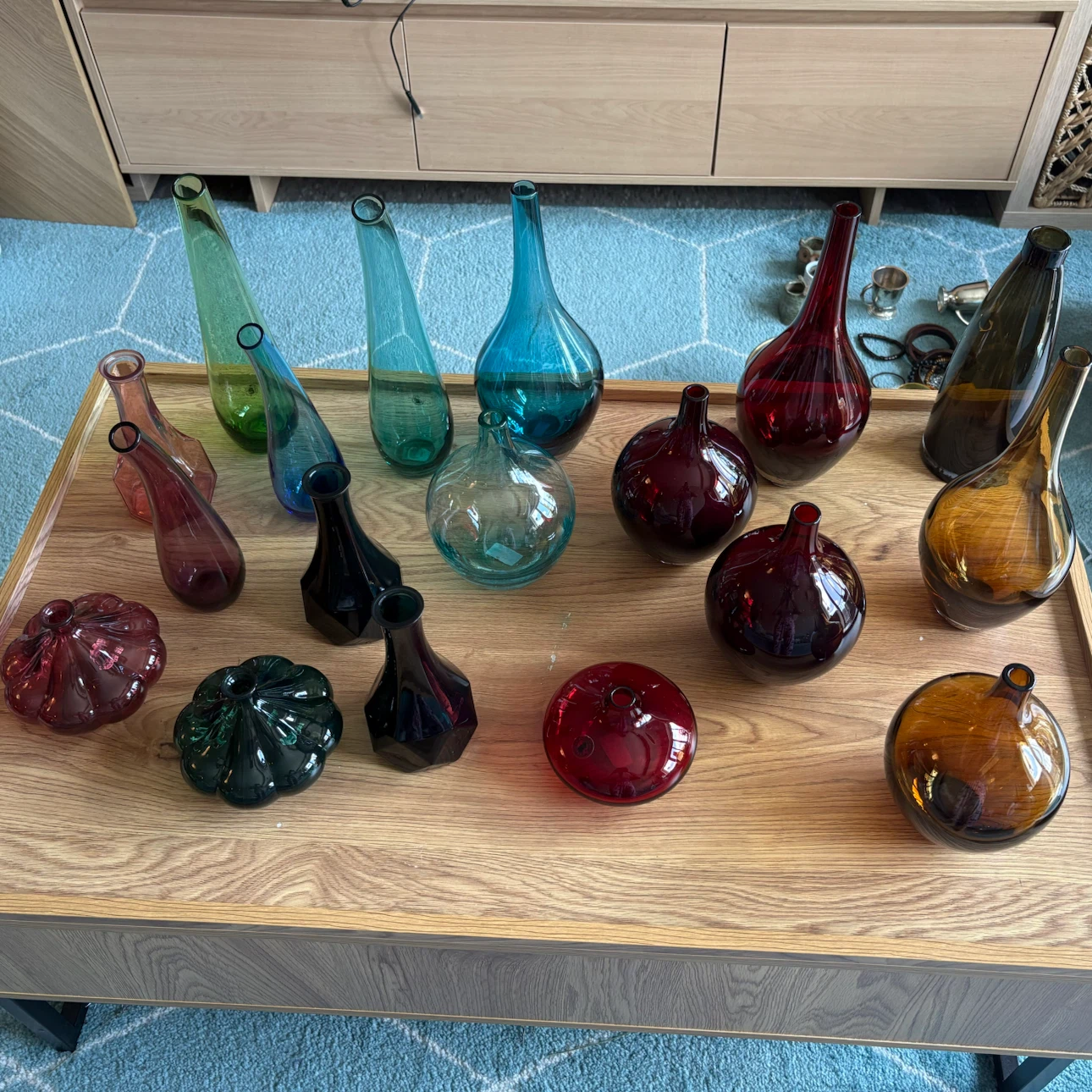 18 Assorted IKEA Glass Vases