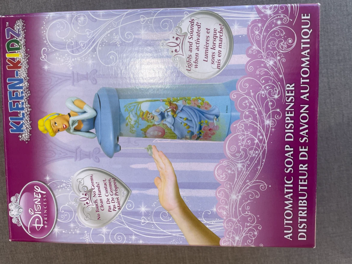 Kleen-Kidz Disney Princess Cinderella Automatic Soap Dispenser