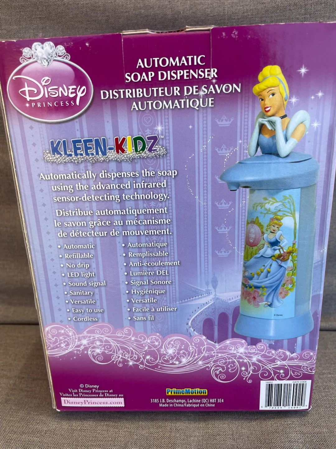 Kleen-Kidz Disney Princess Cinderella Automatic Soap Dispenser - photo 4