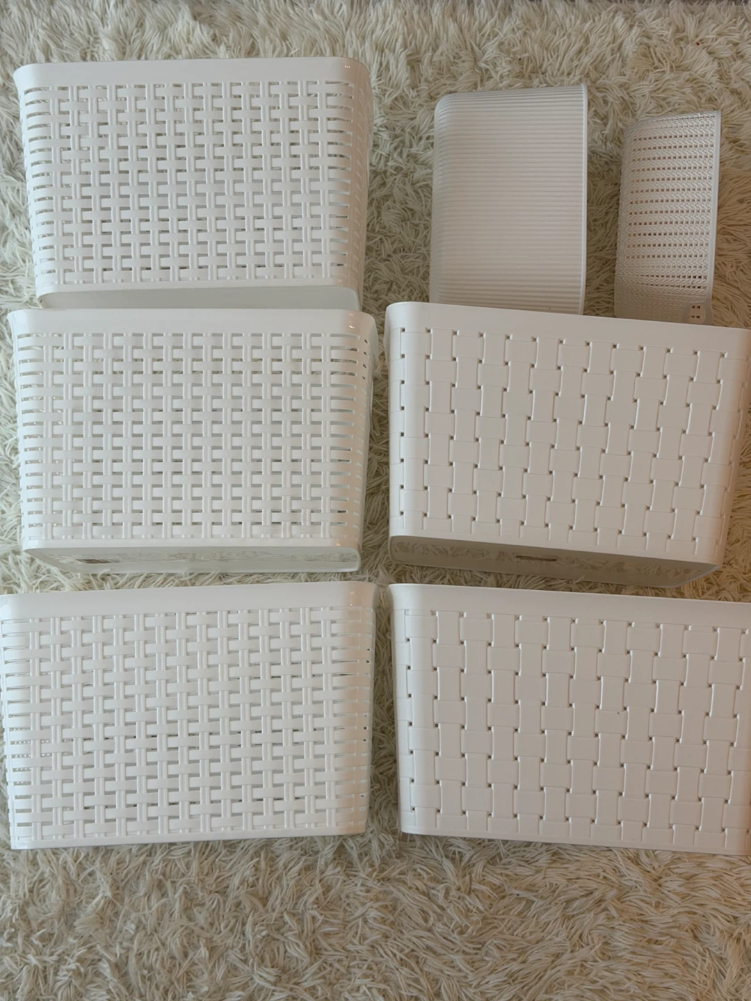 White Storage Baskets