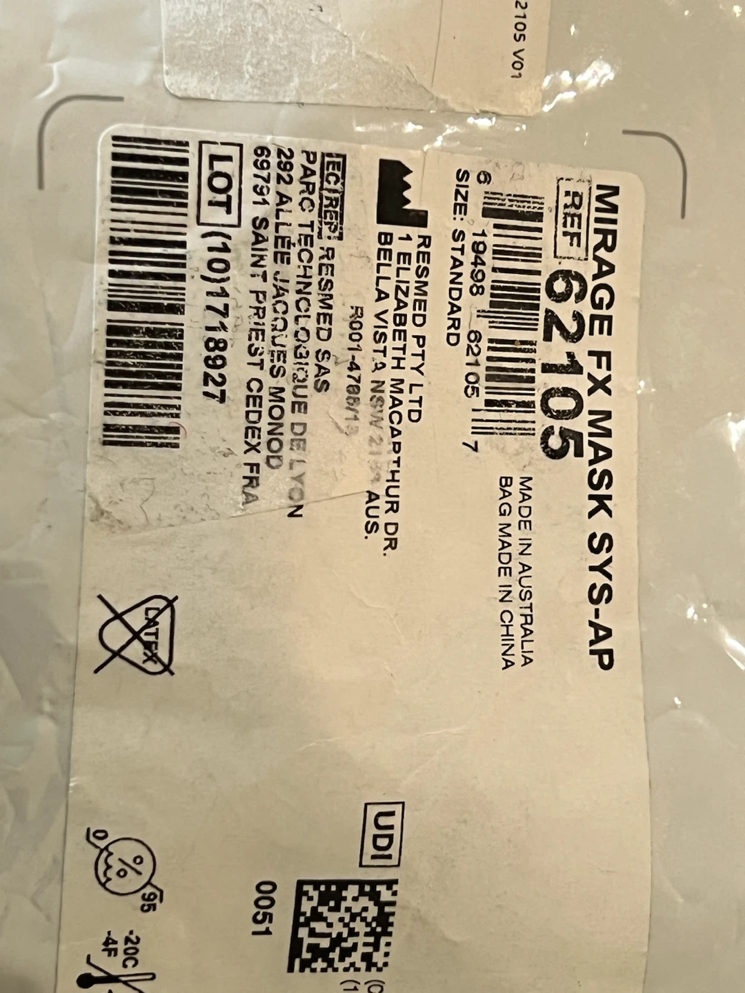 ResMed Mirage FX Nasal Mask - photo 2