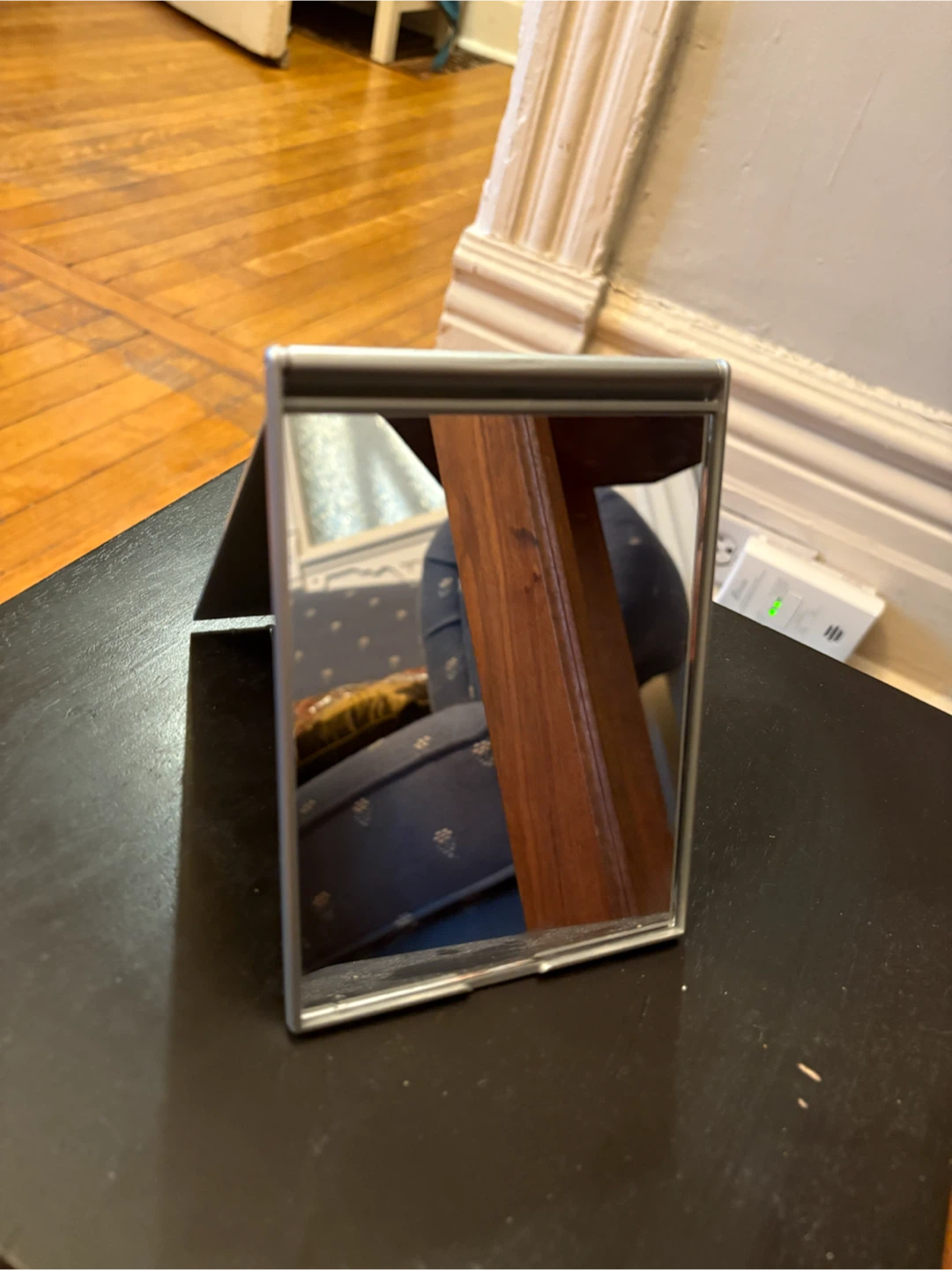 Silver Compact Mirror
