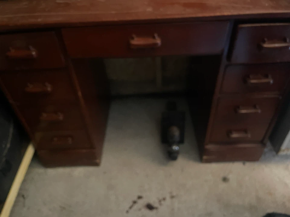 Vintage Wooden Desk - photo 3