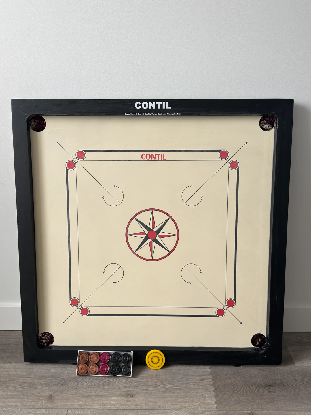 Contil Carrom Board Set – Full Size with Coins & Striker - photo 3