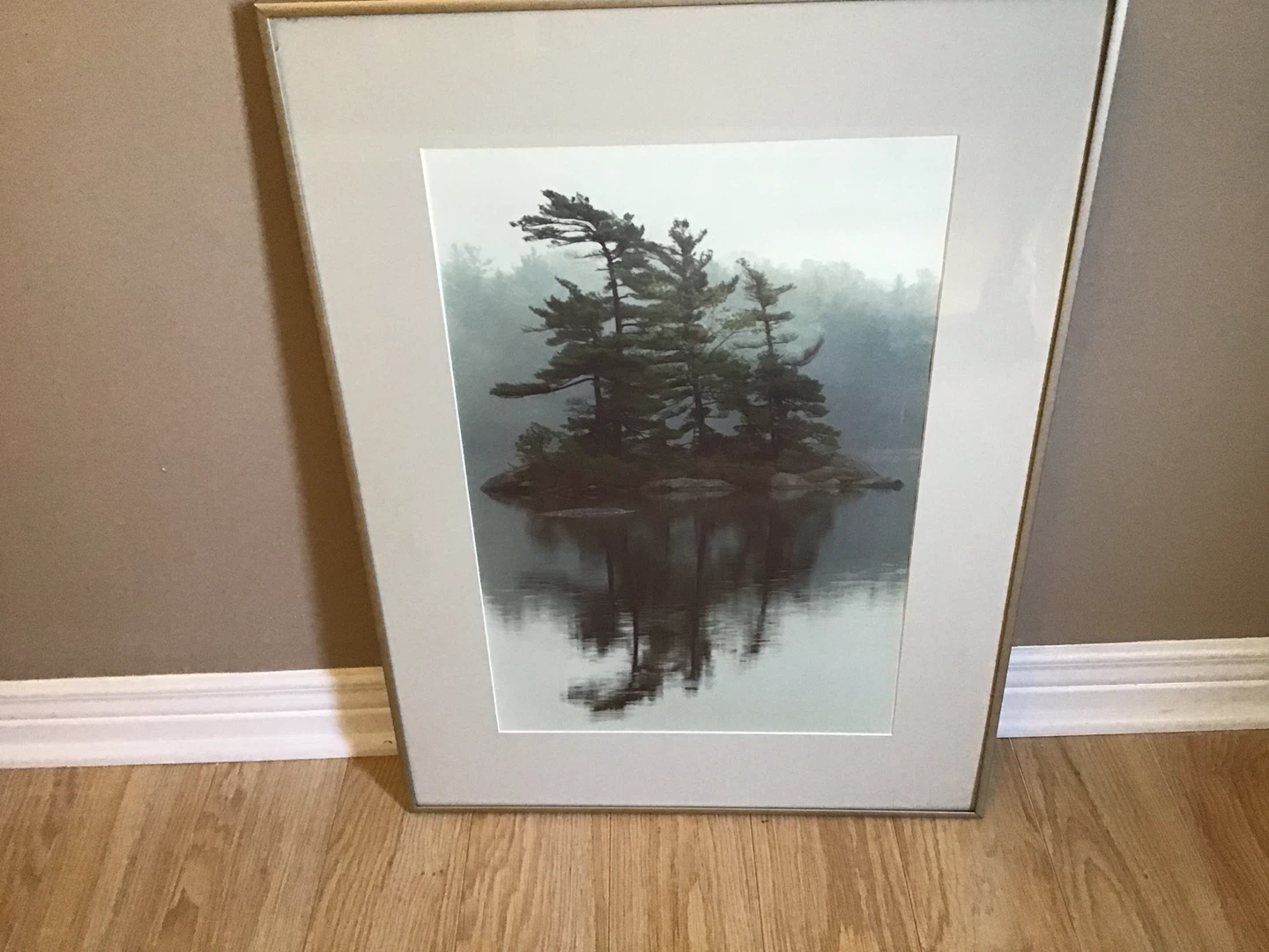 Framed Art Print - Serene Lake and Trees