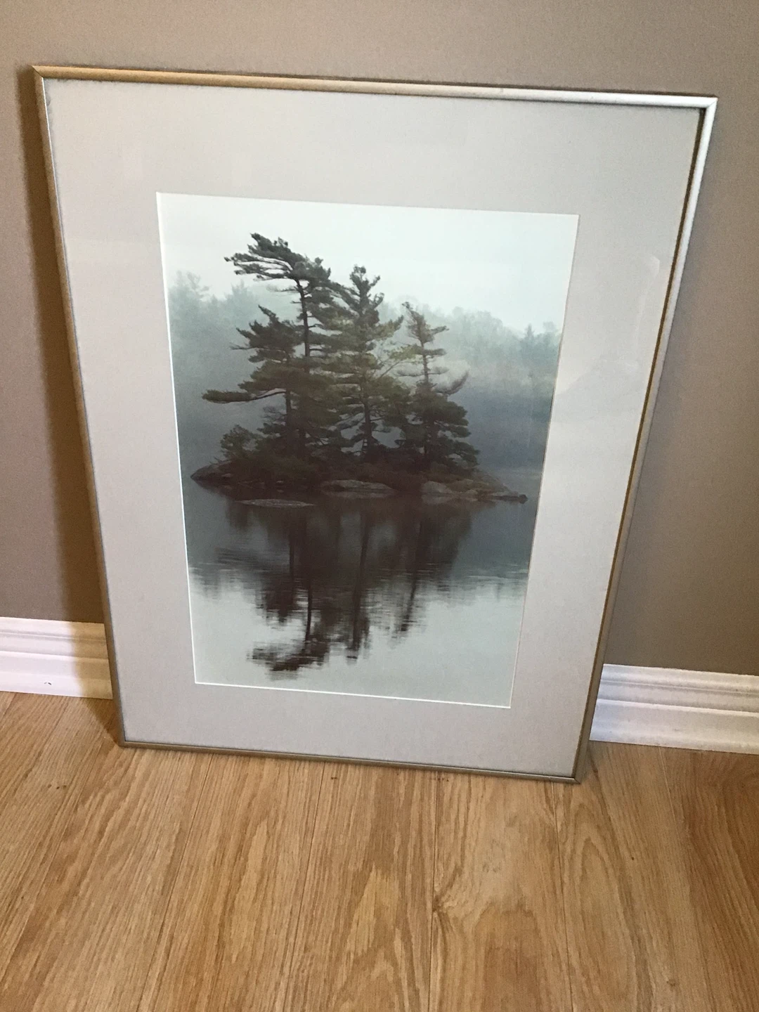 Framed Art Print - Serene Lake and Trees - photo 2
