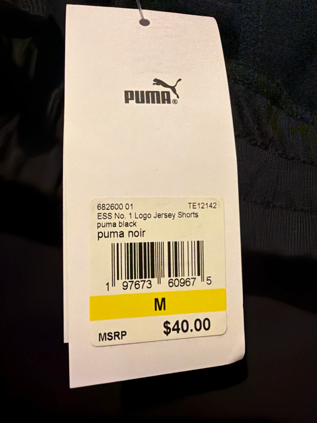Puma ESS No. 1 Logo Jersey Shorts Black Size M - photo 3