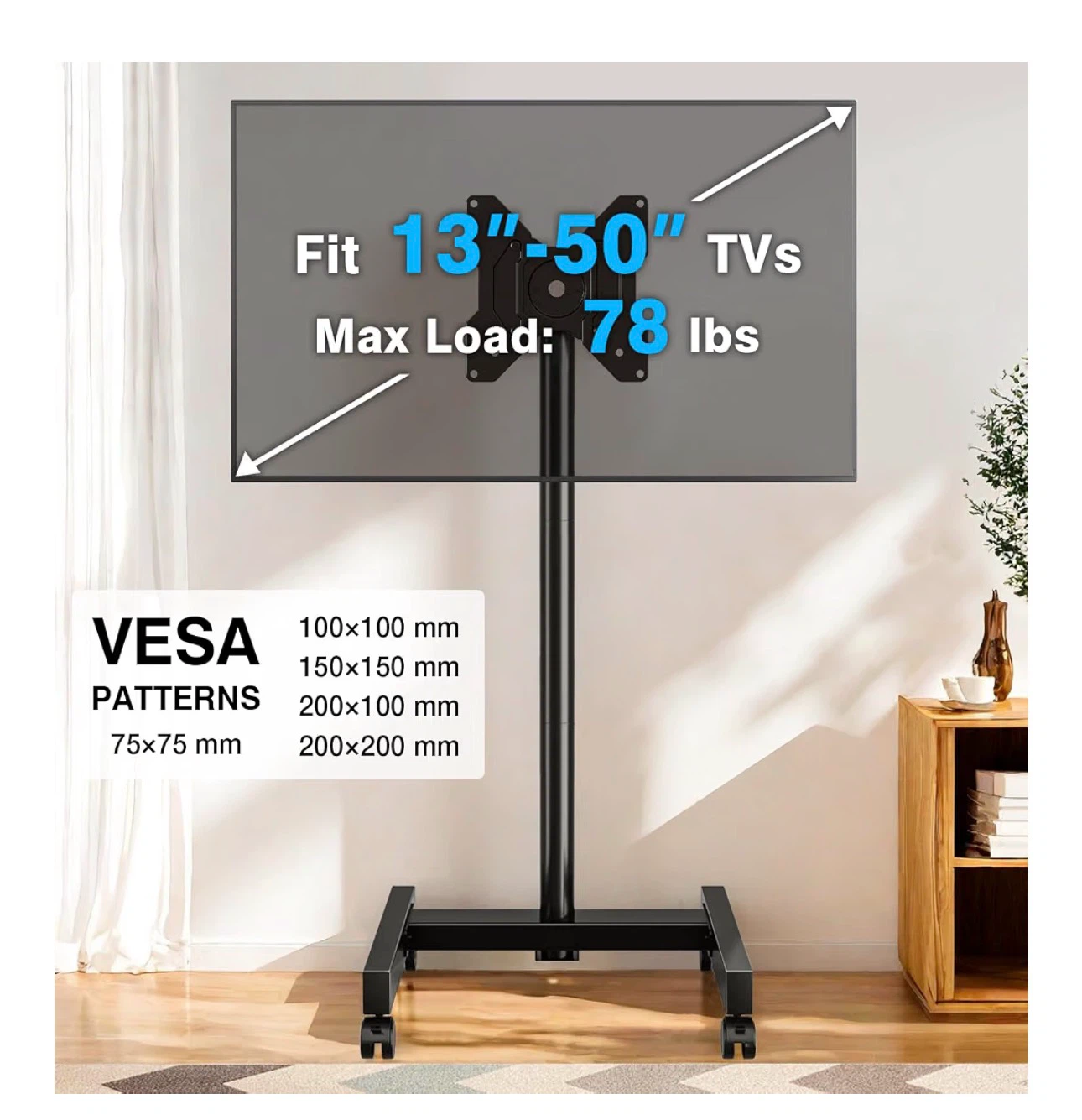 Rolling TV Stand for 13-50" TVs - photo 3