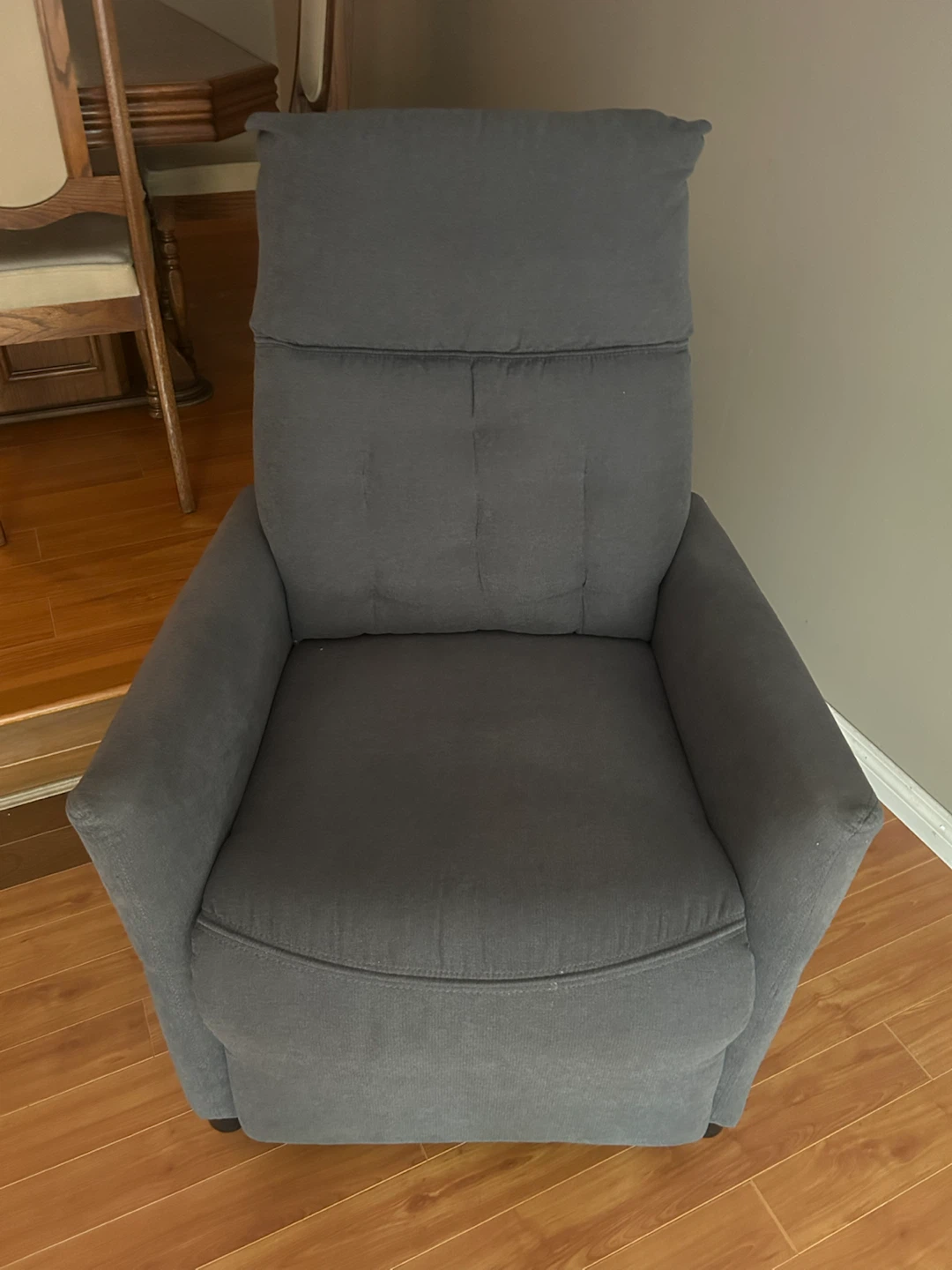 Grey Fabric Recliner Chair