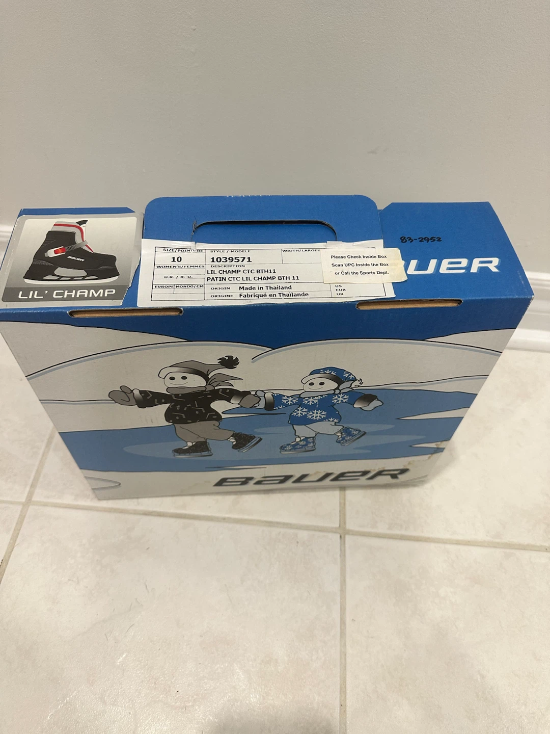 Bauer Lil' Champ Youth Hockey Skates Size 10