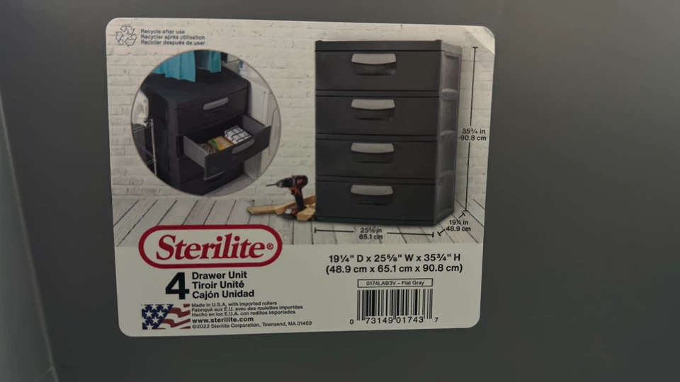 Sterilite 4-Drawer unit for sale - photo 3