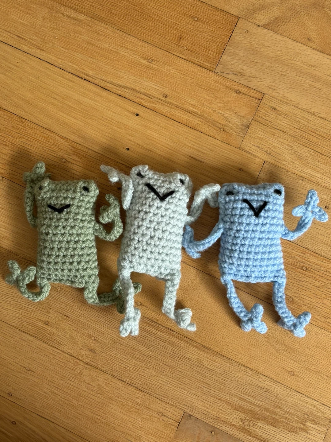 Handmade Crocheted Frog Plushies - photo 2