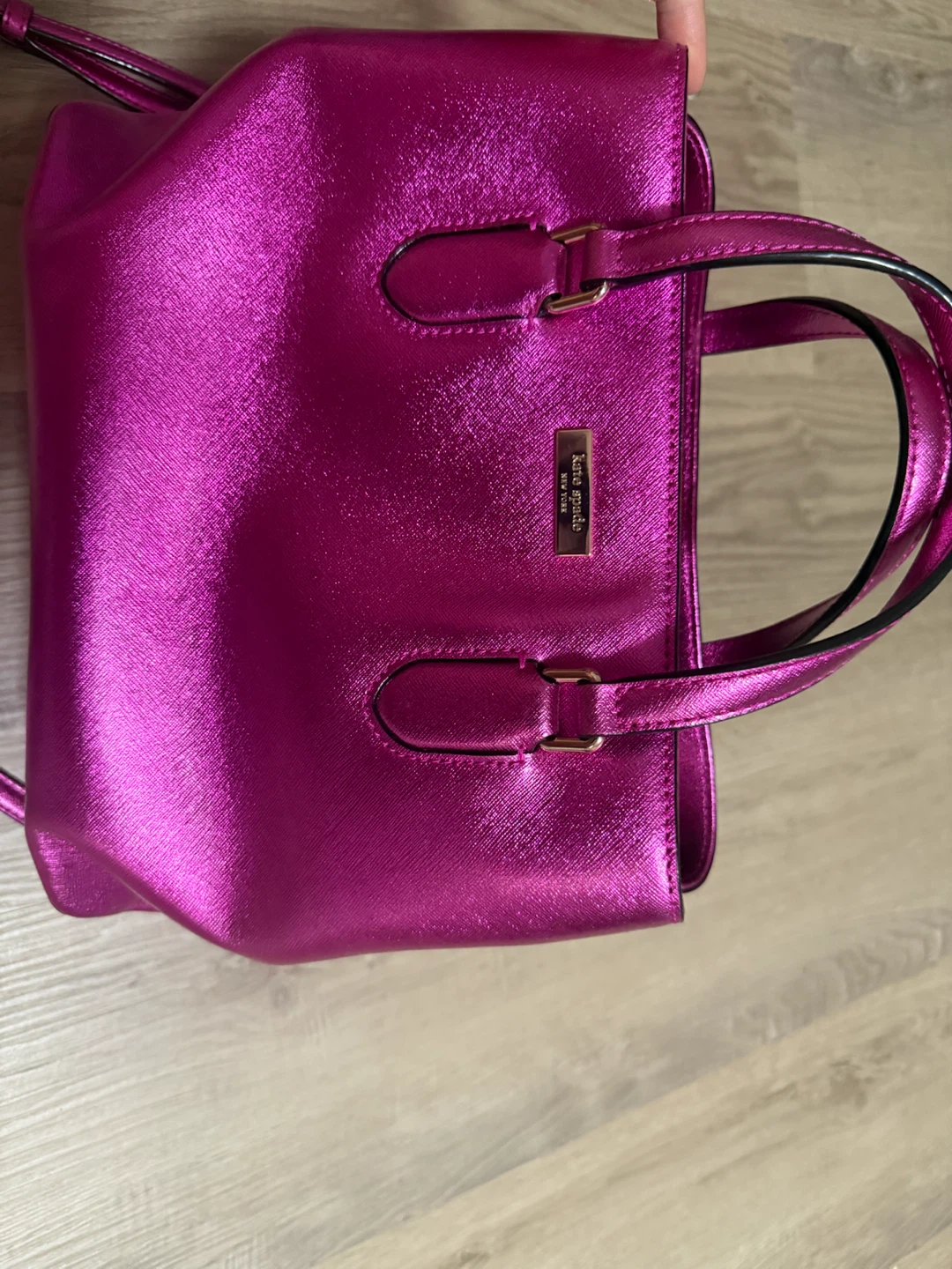 Kate Spade Pink Metallic Tote Bag