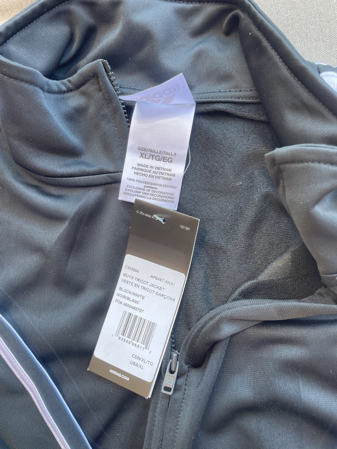 Adidas Boys Tricot Jacket XL/TG - photo 2