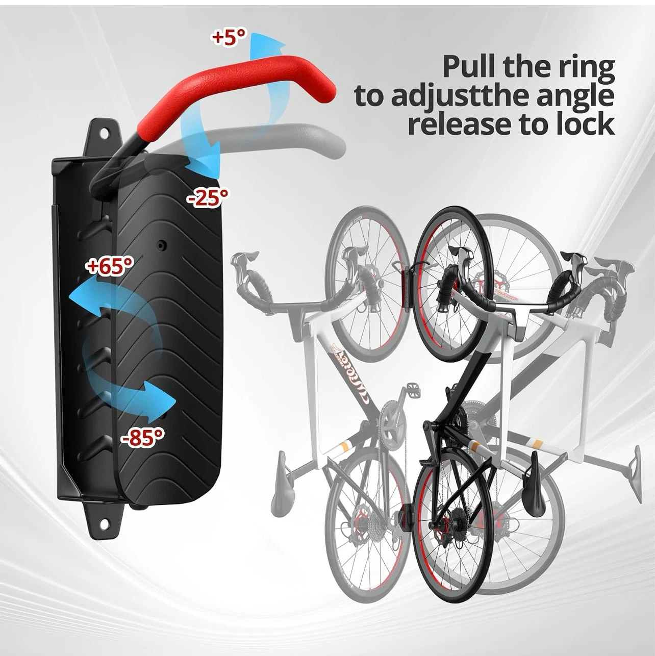 Adjustable Wall Mount Bike Hook Hanger - photo 5