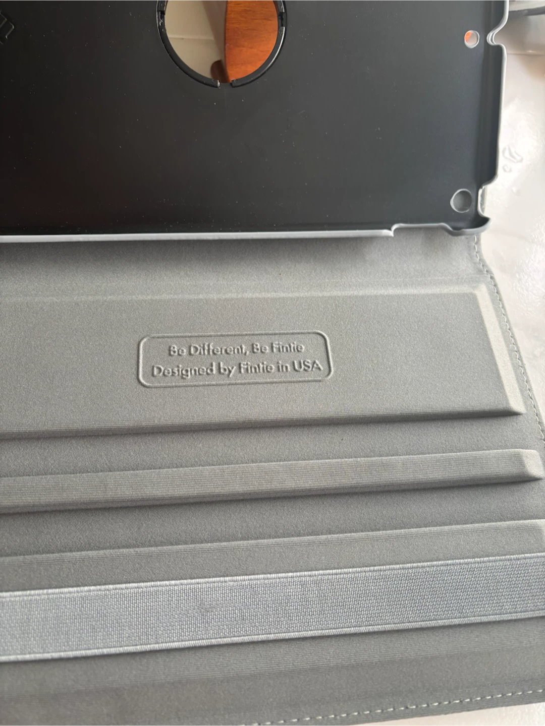 Finite "Be Different, Be Finite" Rotating Tablet Case - Gray - photo 5