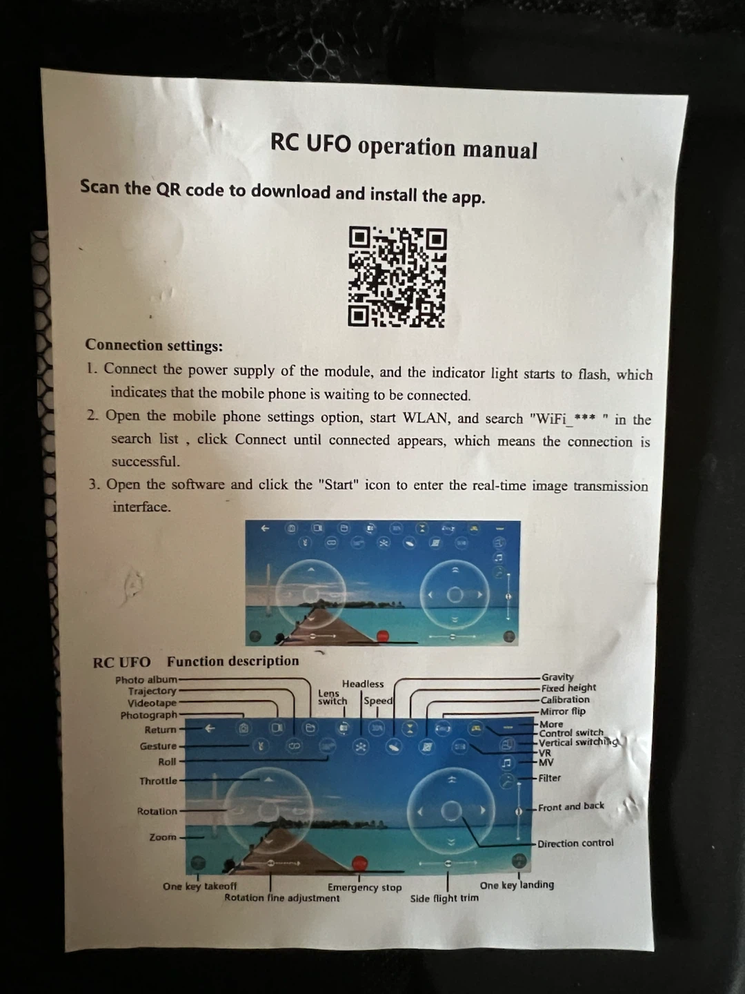 RC UFO Folding Drone with Remote Control - photo 2
