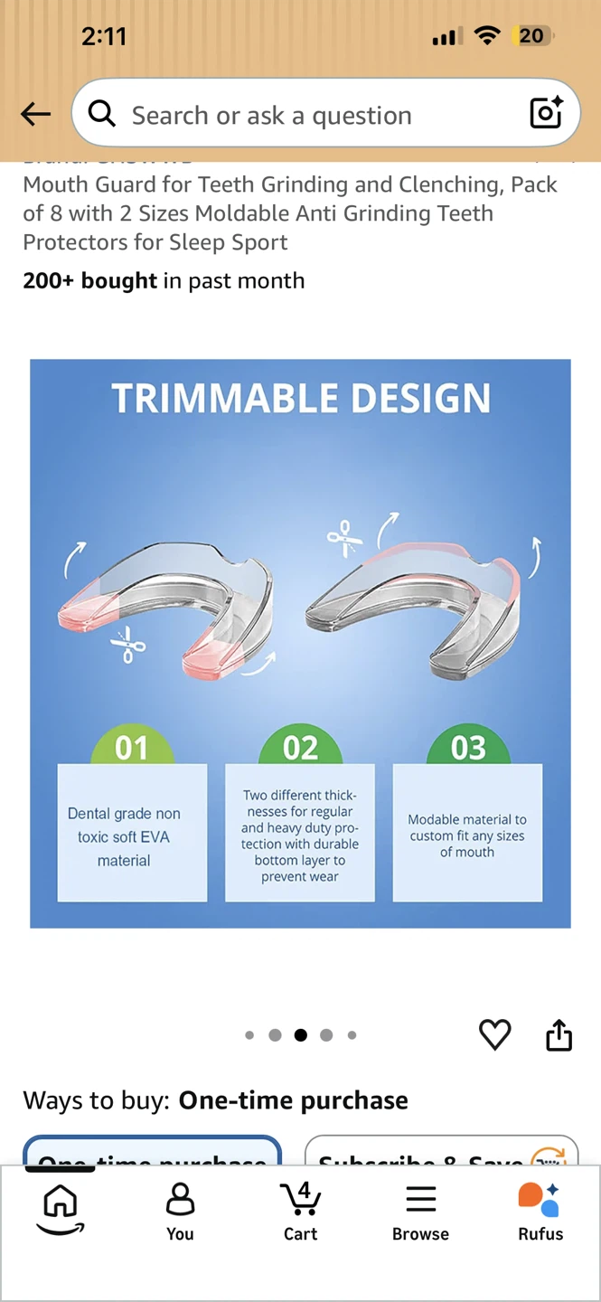 GHswwb Mouth Guard for Teeth Grinding Pack of 8 - photo 4