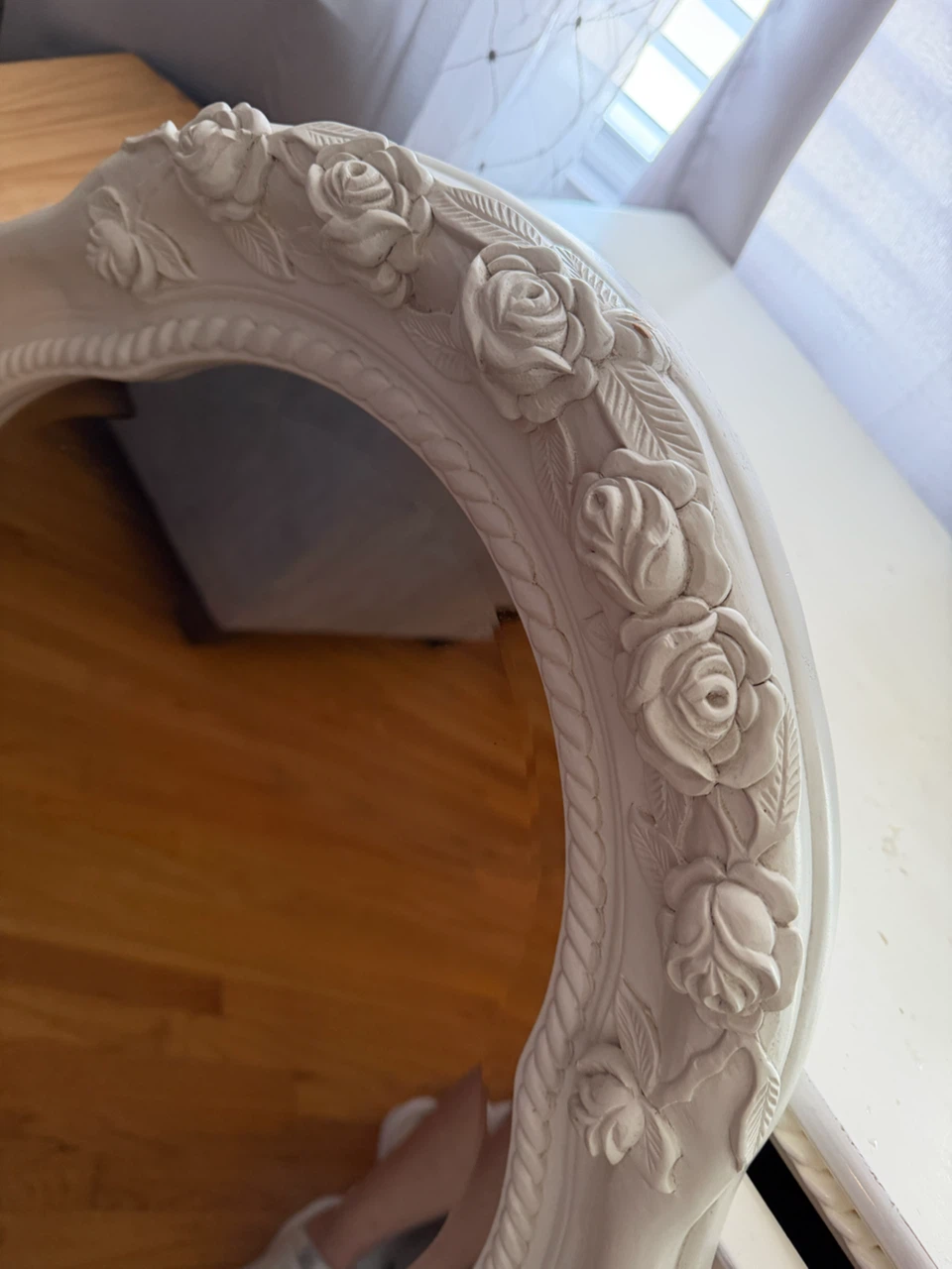 White 3-Drawer Dresser with Mirror - photo 5