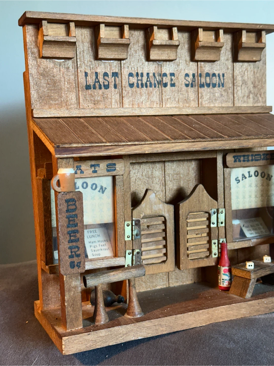 Last chance saloon Wood Diorama - photo 2