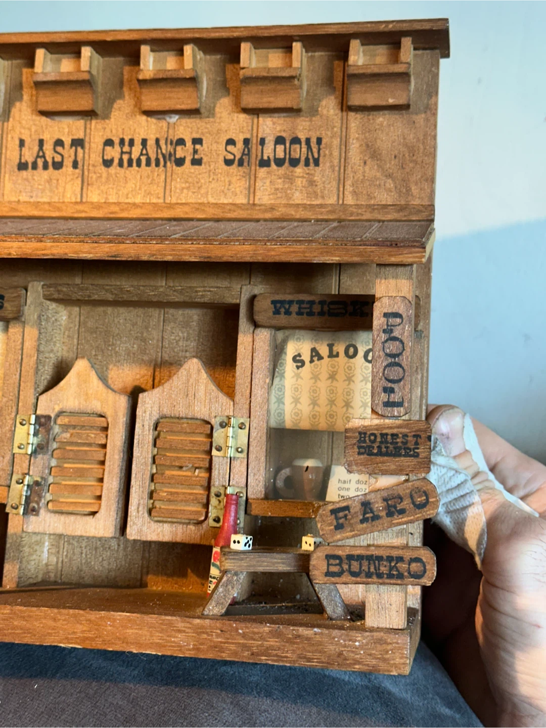 Last chance saloon Wood Diorama - photo 3