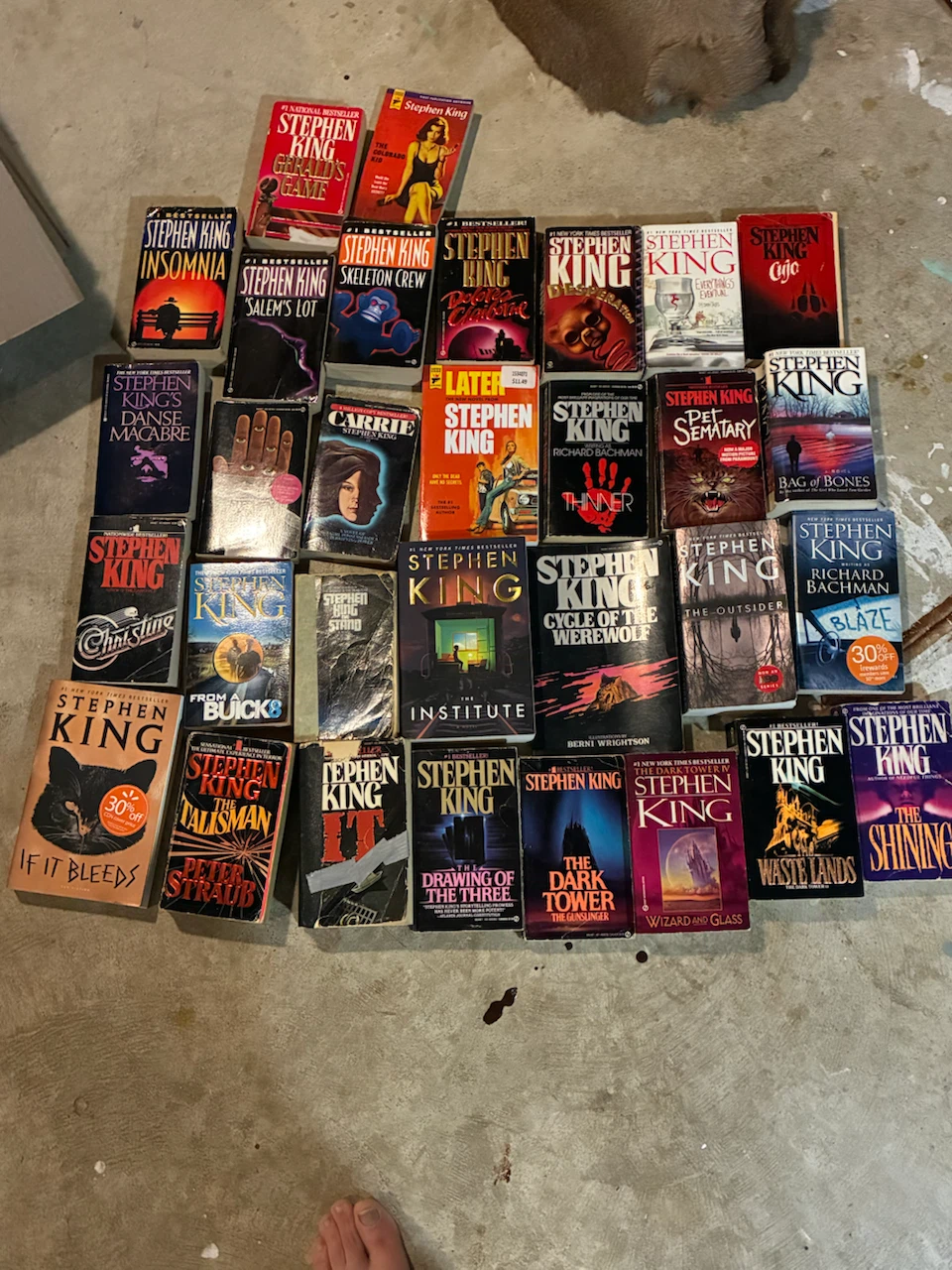 Stephen King & Robert Ludlum Book Collection