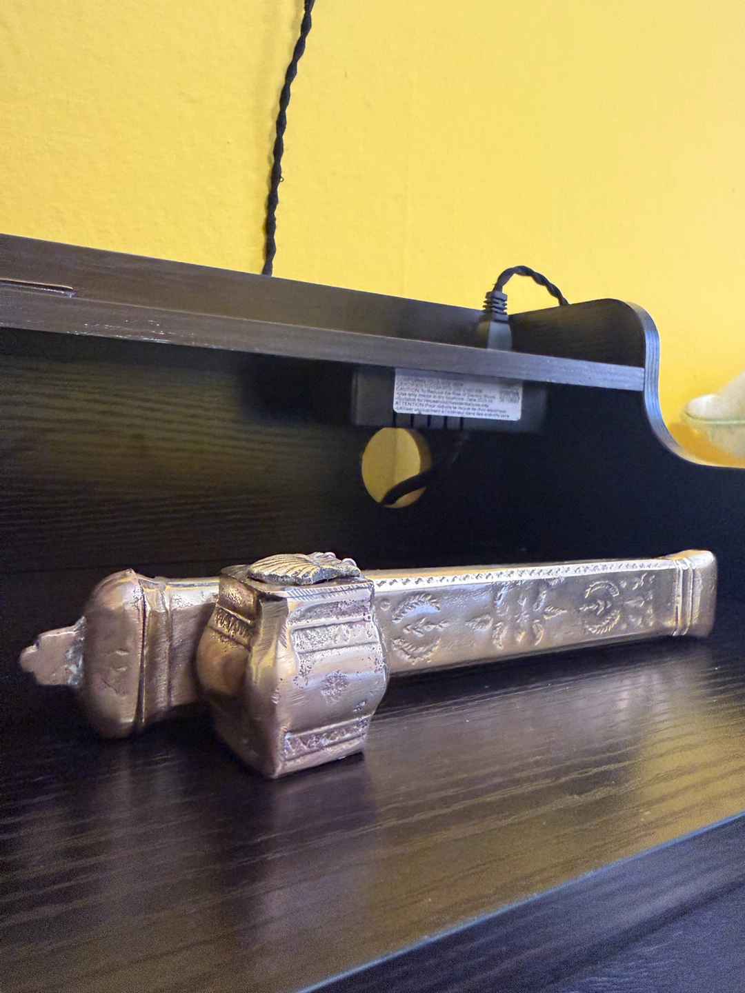 antique brass scribe's set - photo 2