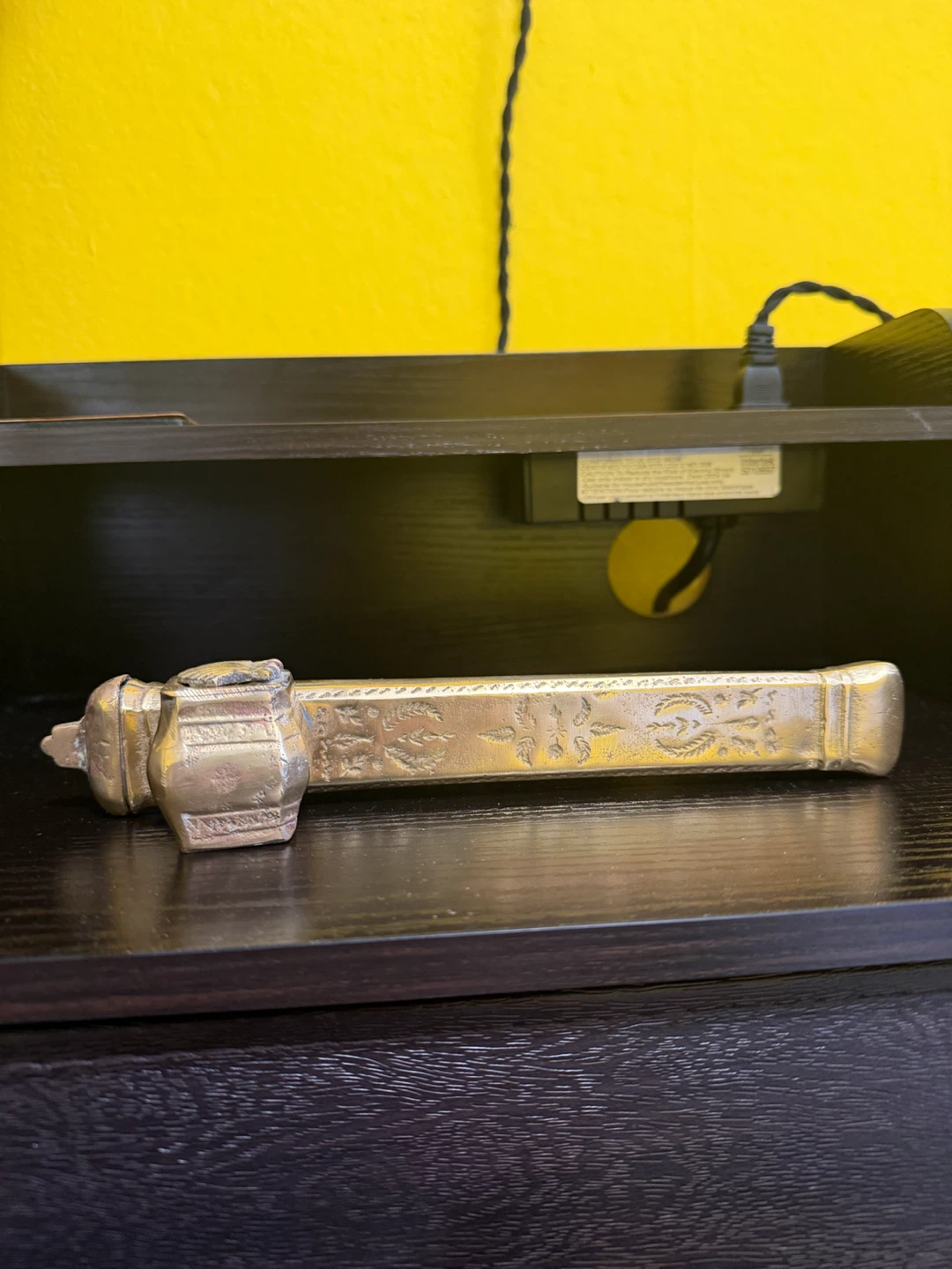 antique brass scribe's set - photo 3