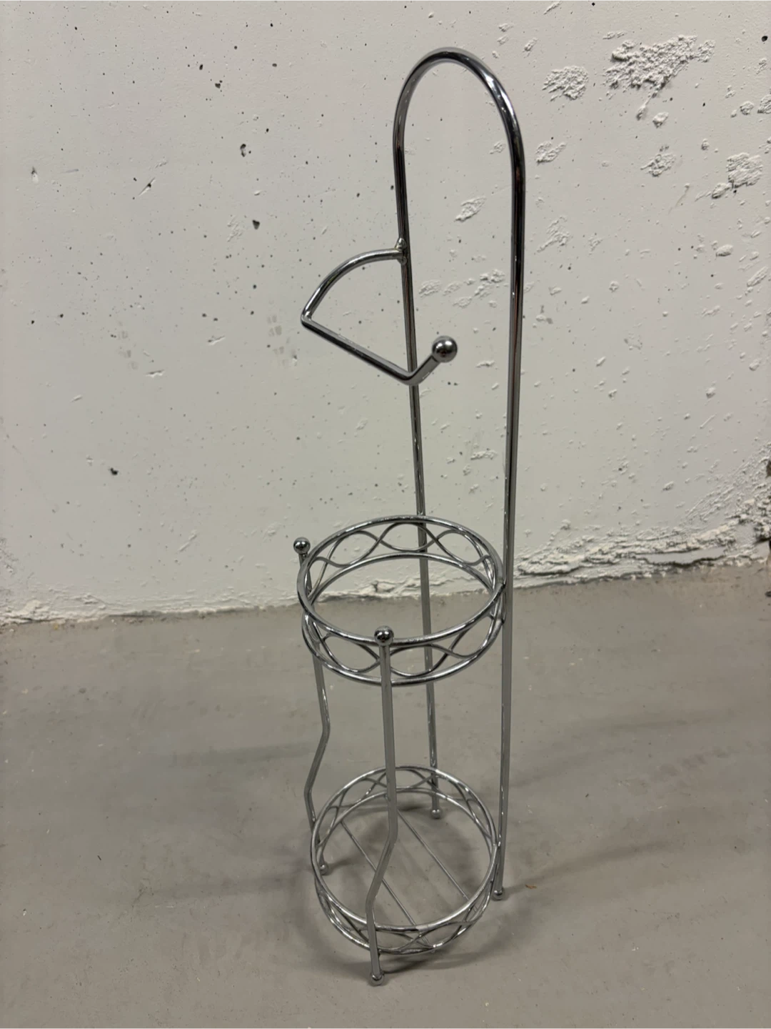 Chrome Toilet Paper Holder with Storage
